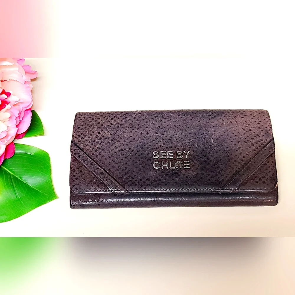 See By Chole🔥 Python Leather Wallet Rare - Picture 2 of 15